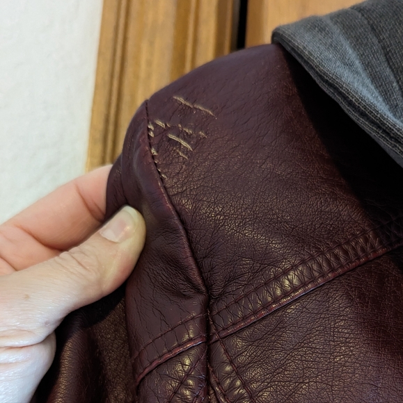 Free People Faux Leather Moto Jacket - Picture 10 of 12